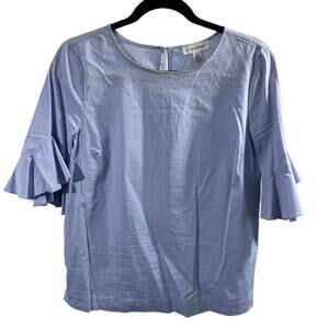 Calvin Klein Women's Light Blue 3/4 bell sleeve top blouse SIZE Small